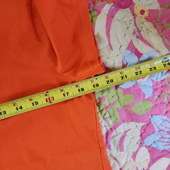 Vintage Ralph Lauren Orange Crest Logo Crew Preppy T-Shirt Top Y2K Sporty Cool - Picture 6 of 7